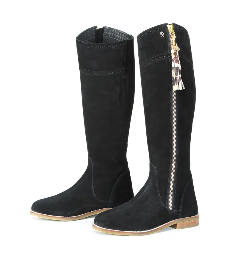 Shires Moretta Arabella Suede Boots Black-3